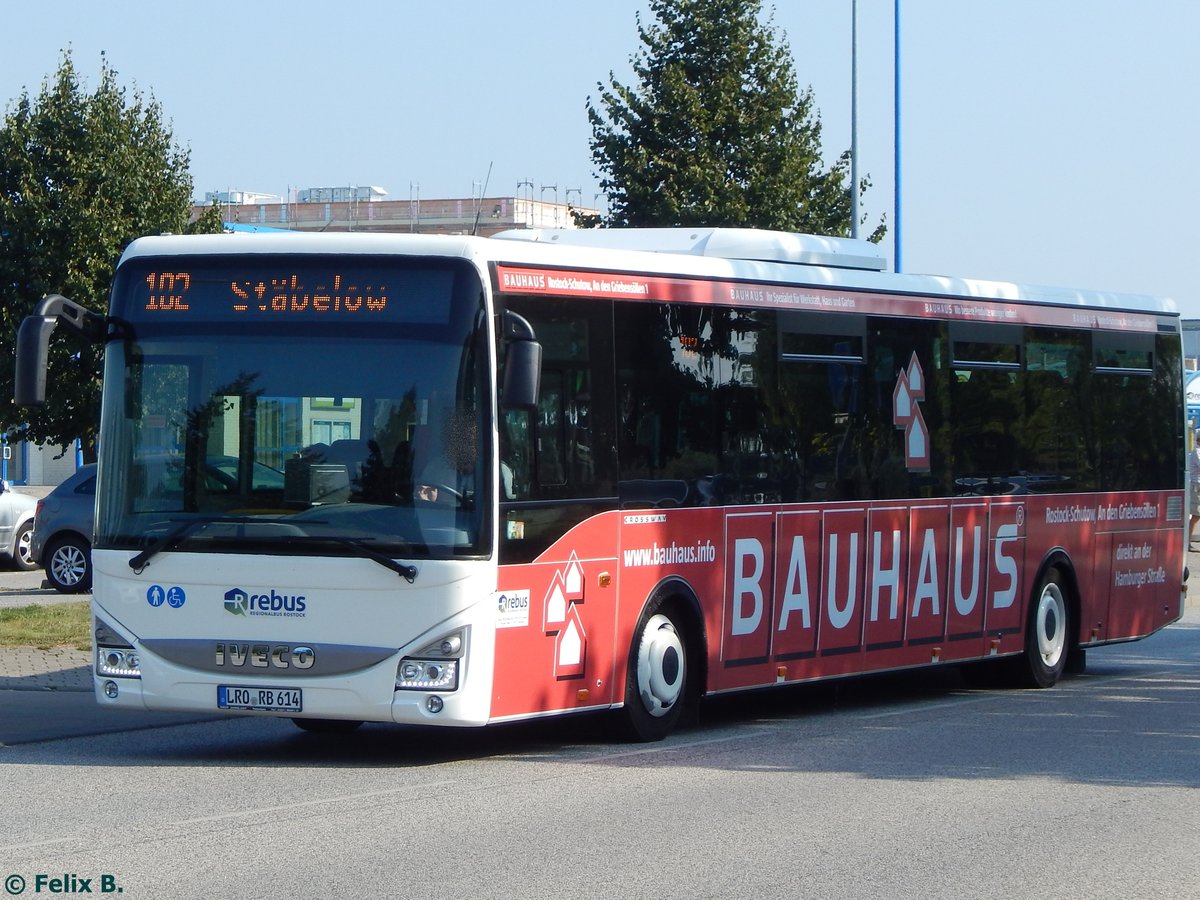 Iveco Crossway von Regionalbus Rostock in Rostock am 14.09.2016