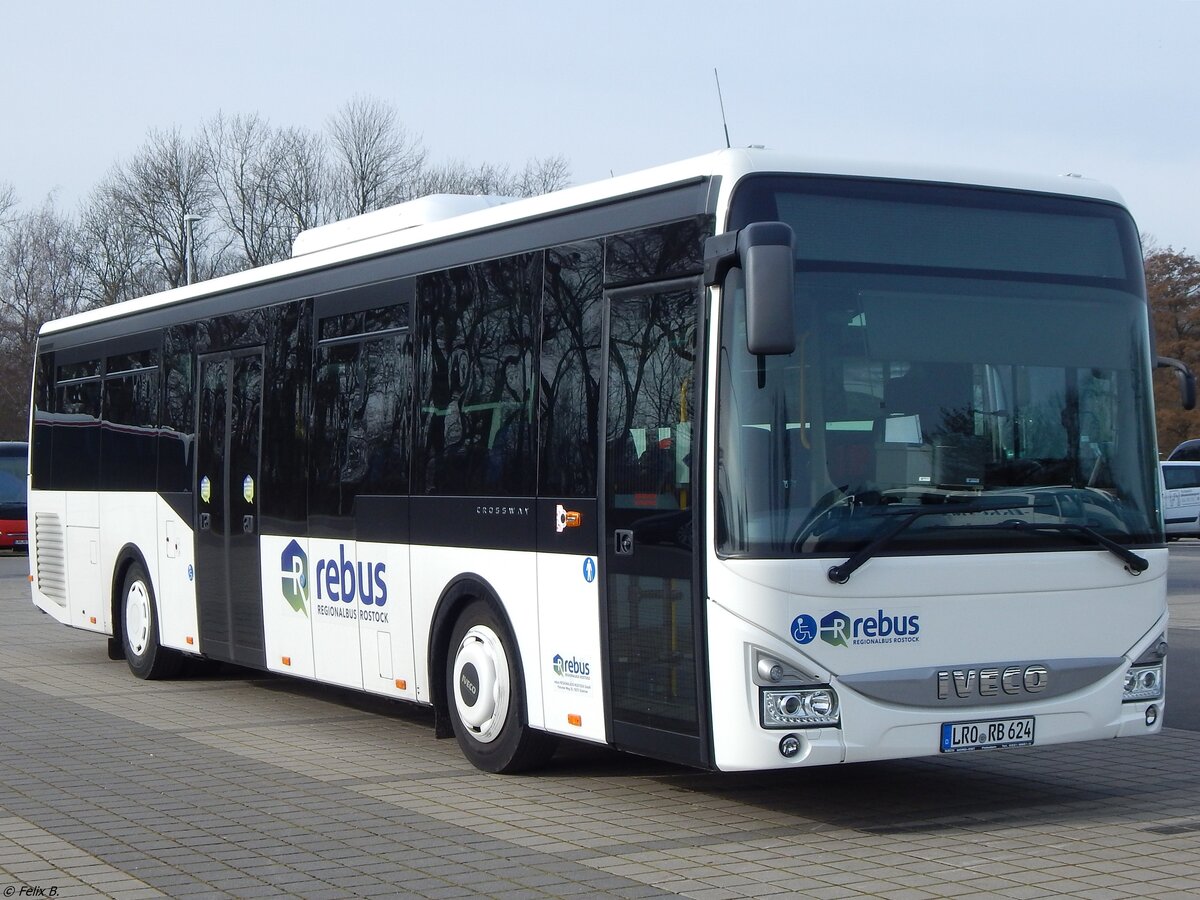 Iveco Crossway von Regionalbus Rostock in Rostock am 06.03.2019