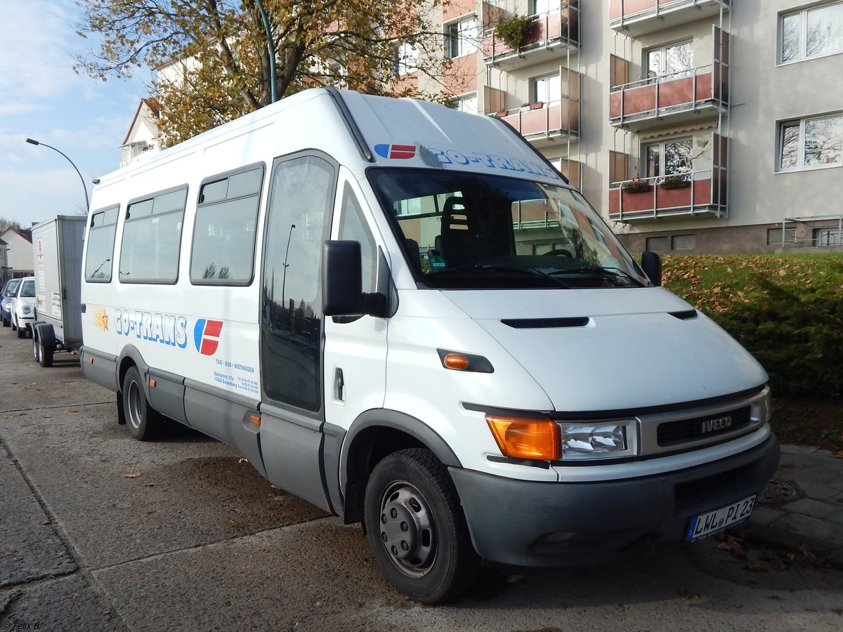 Iveco Daily von Go-Trans Busreisen aus Deutschland in Sassnitz am 02.11.2014