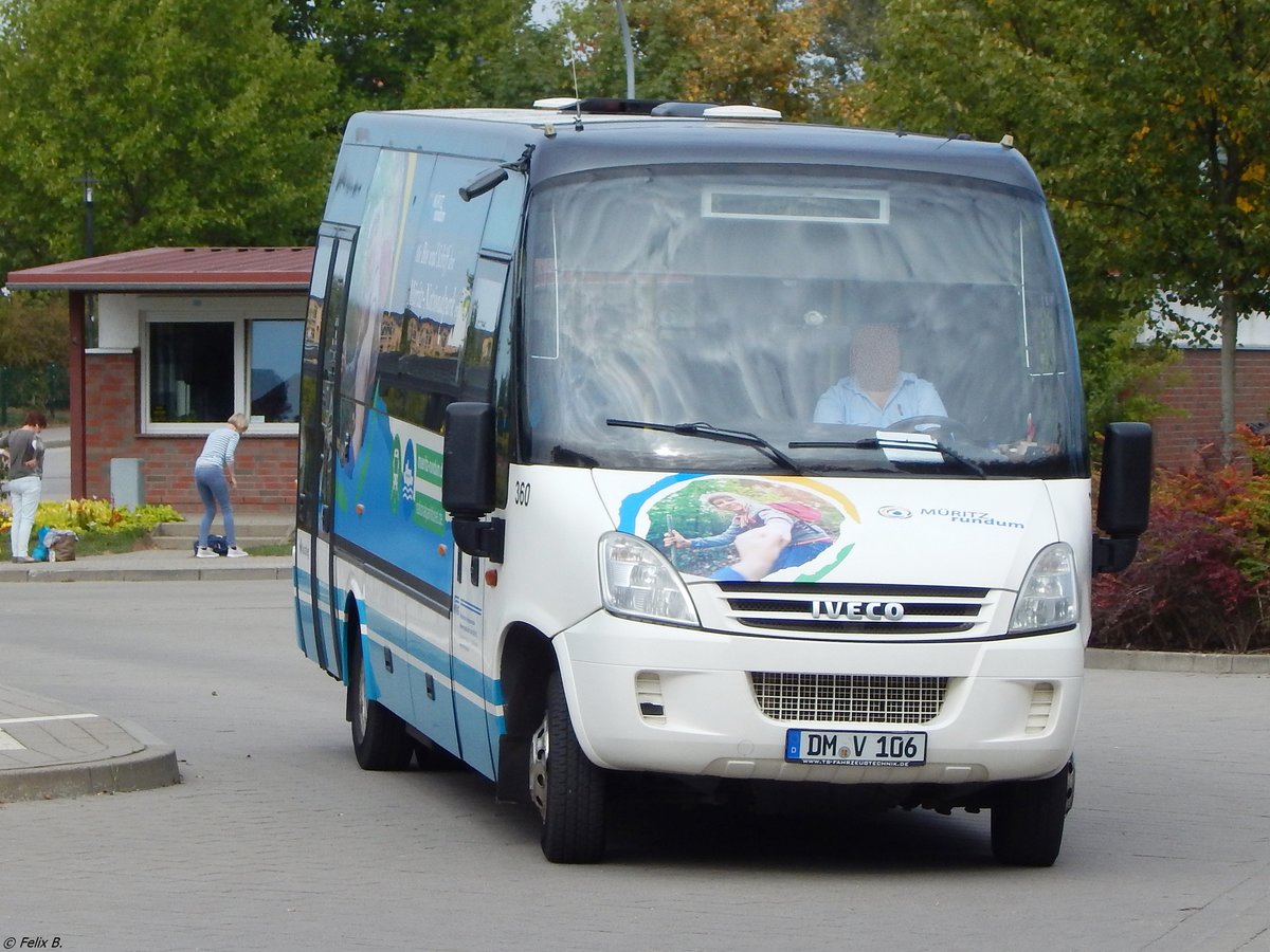 Iveco Daily mit TS-Aufbau der MVVG in Waren am 09.09.2018