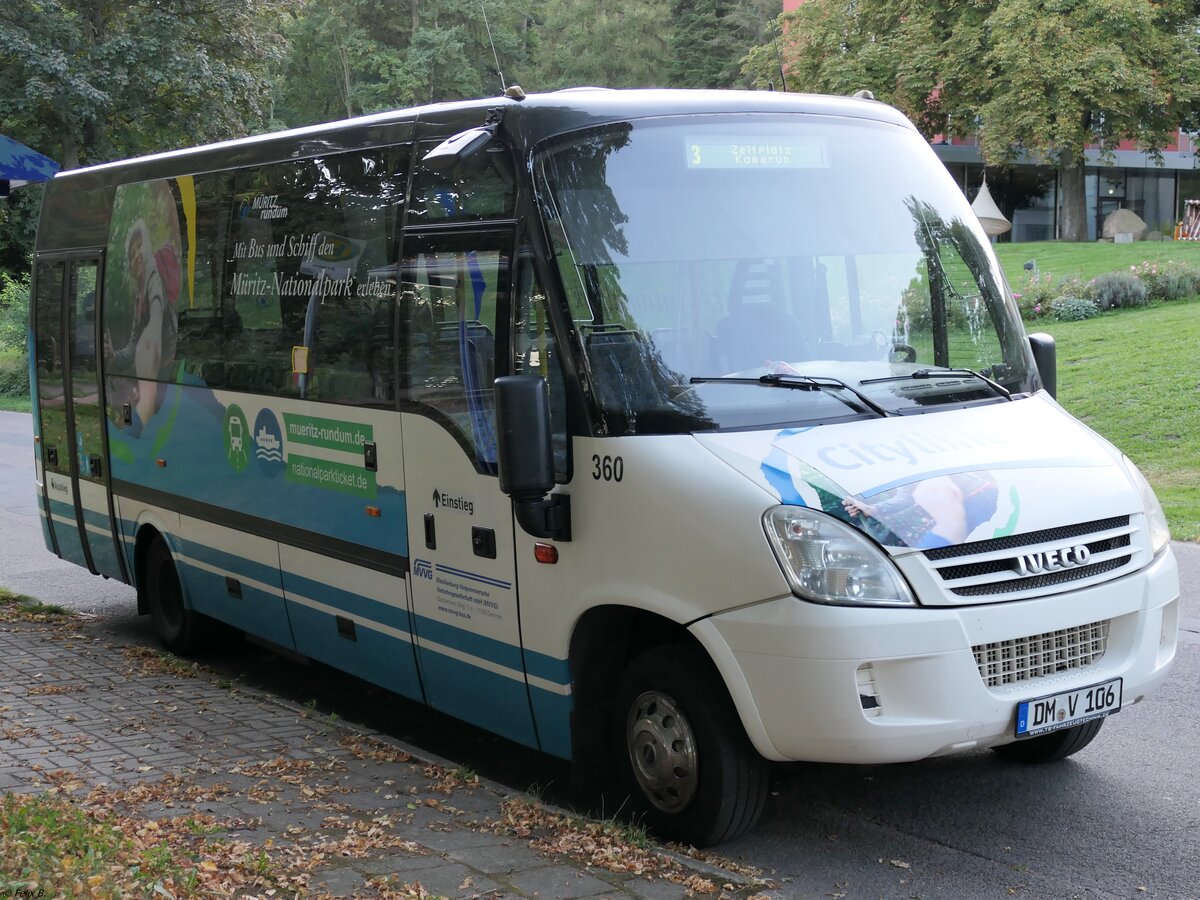 Iveco Daily mit TS-Aufbau der MVVG in Waren am 22.09.2021