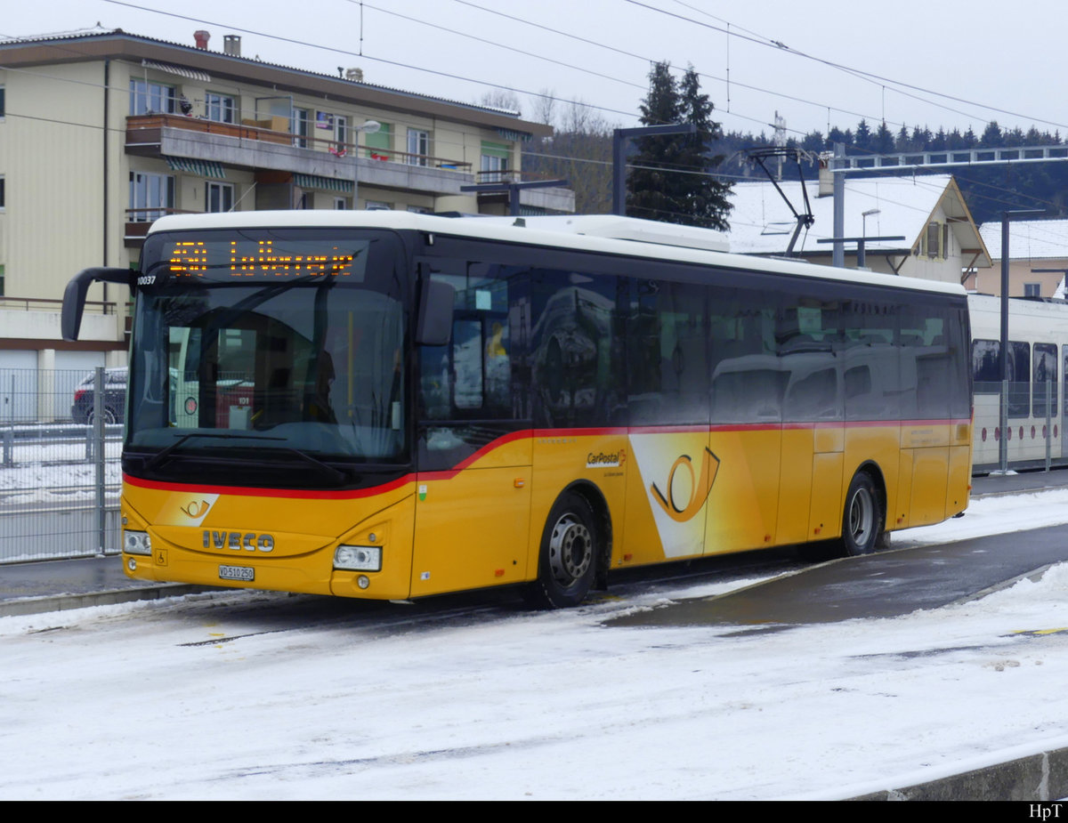 Iveco Irisbus Crossway  VD  510250 in Palézieux am 13.02.2021