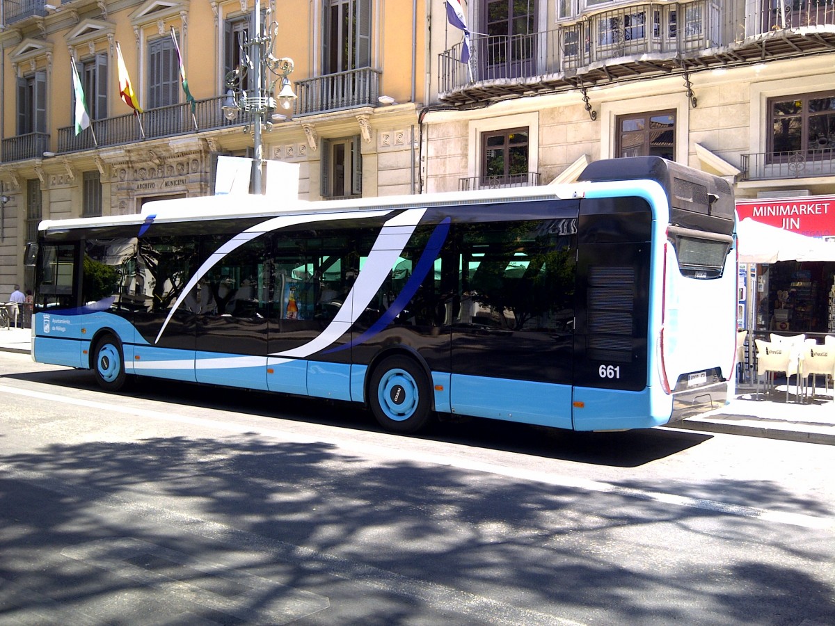Iveco Urbanway 12, Wagen 661, EMT Malaga, 24.06.2015