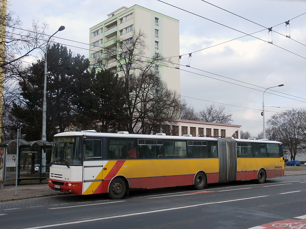 Karosa B941 ex Dopravni podnik Hradec Kralove auf der Sonderlinie der privatischen Betrieber. (14.2.2015)
