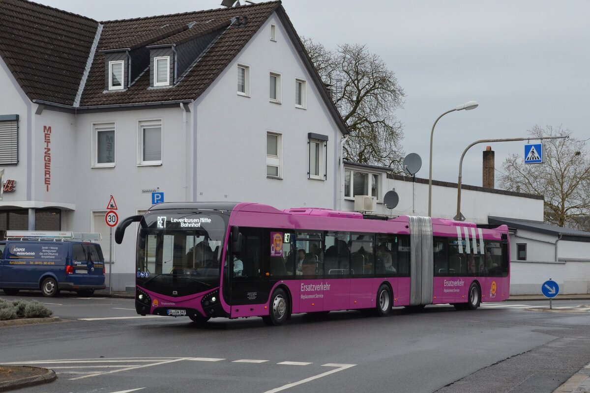 Kraftverkehr Gebr. Wiedenhoff
GL-GW 347
SEV Linie RE7, Leverkusen-Mitte
Leichlingen, Bahnhof