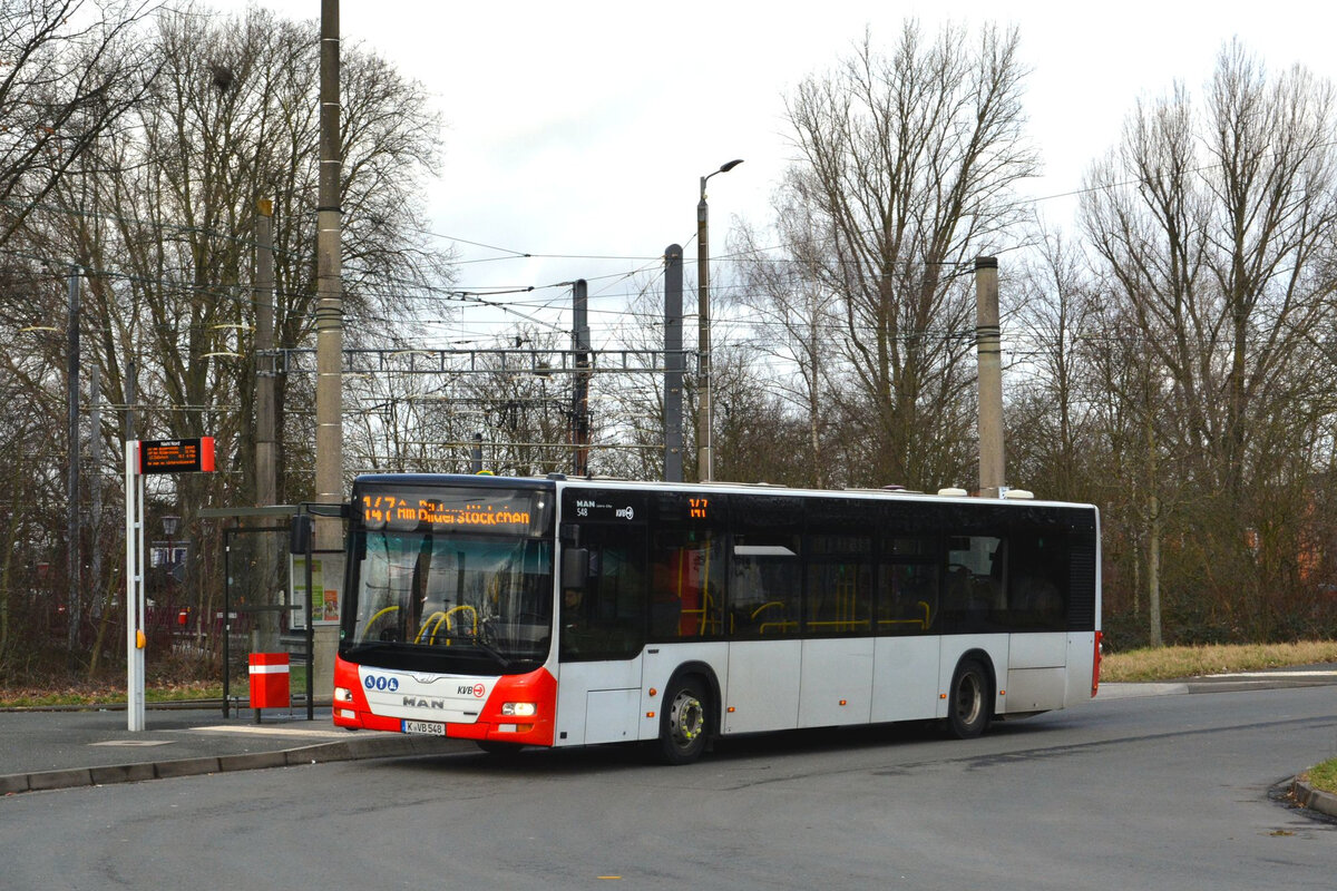 KVB KOM 548
K-VB 548
Linie 147, Am Bilderstöckchen
Köln, Niehl Nord
23.02.2026