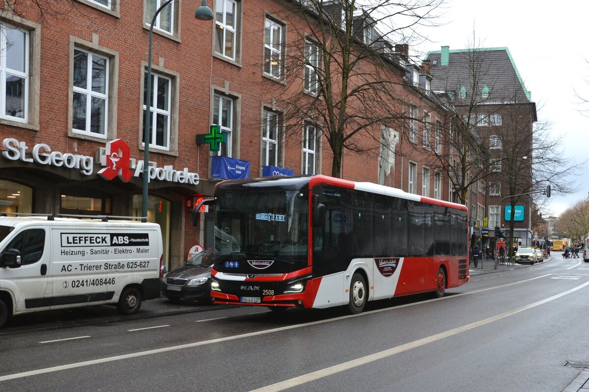 Lehner Omnibusbetrieb KOM 2508
EU-LO 127
Leerfahrt
Aachen, Elisenbrunnen
08.01.2026
