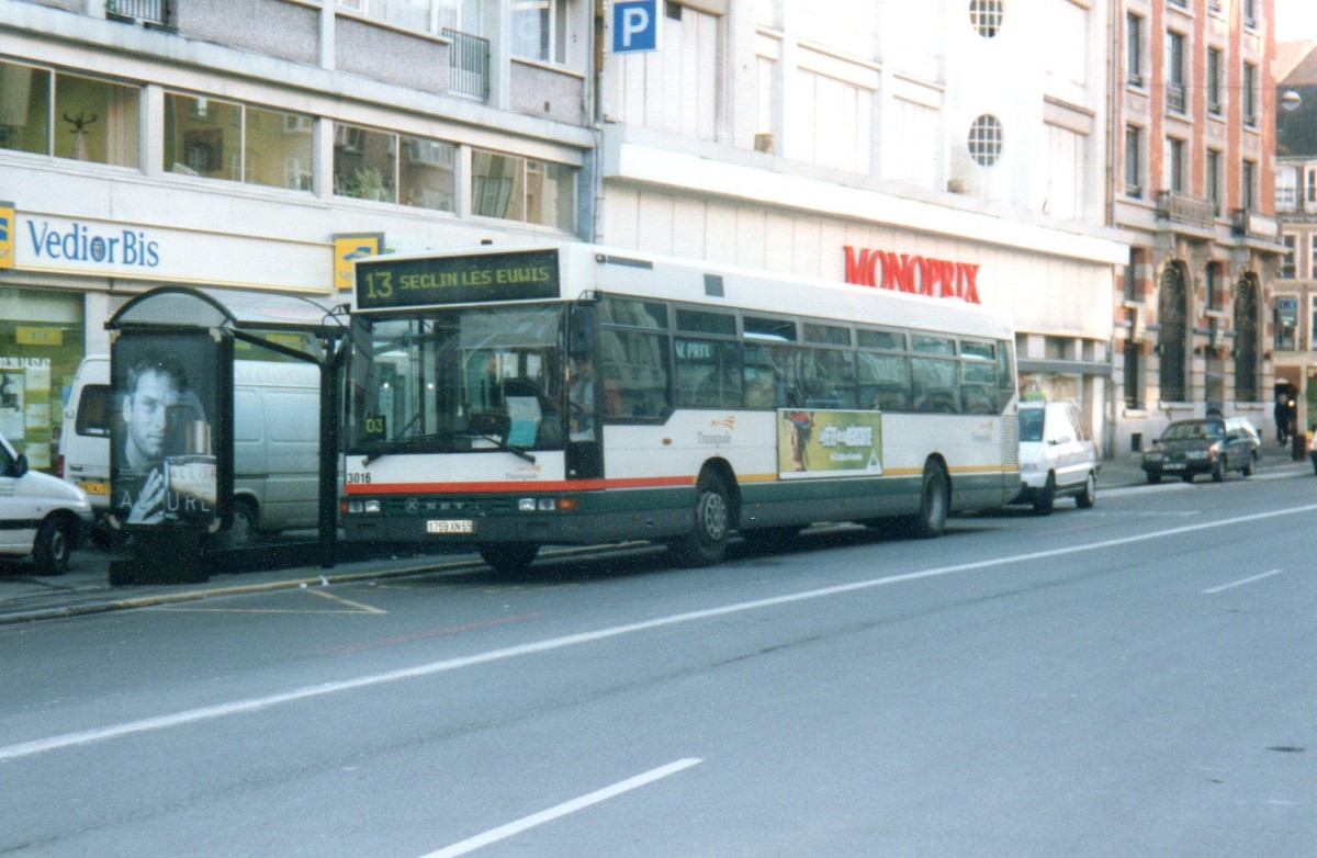 Lille : Setra S 300 NC Nr 3016 am 26/10/2000.