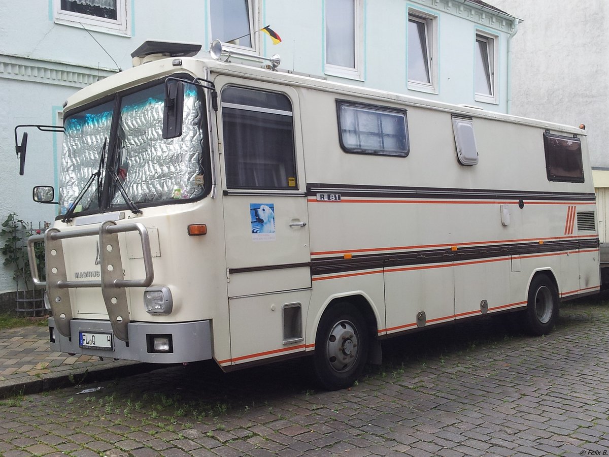 Magirus-Deutz R81 Wohnbus aus Deutschland in Flensburg am 15.07.2014