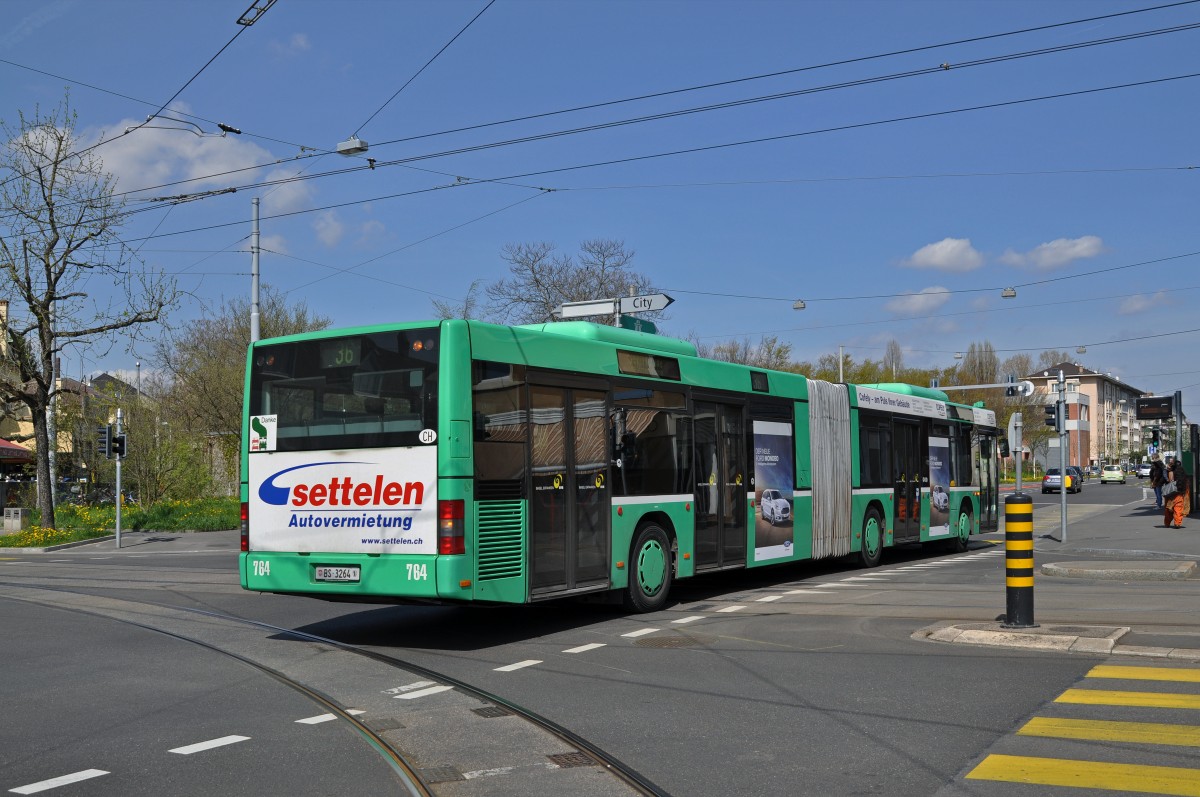 MAN Bus 764 auf der Linie 36 fährt zur Haltestelle Morgartenring. Die Aufnahme stammt vom 13.04.2015.