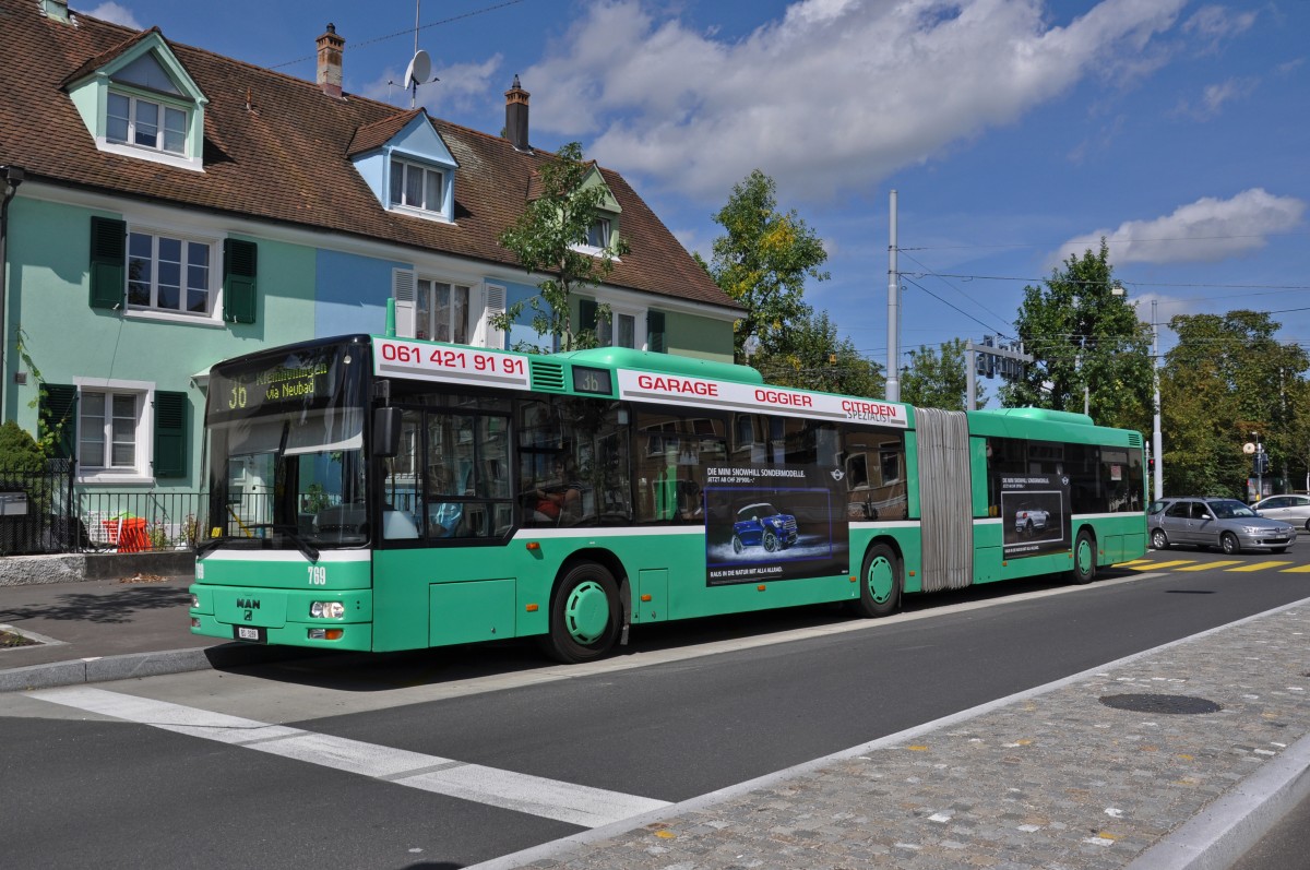 MAN Bus 769 auf der Linie 36 bedient die Haltestelle Morgartenring. Die Aufnahme stammt vom 28.08.2014.