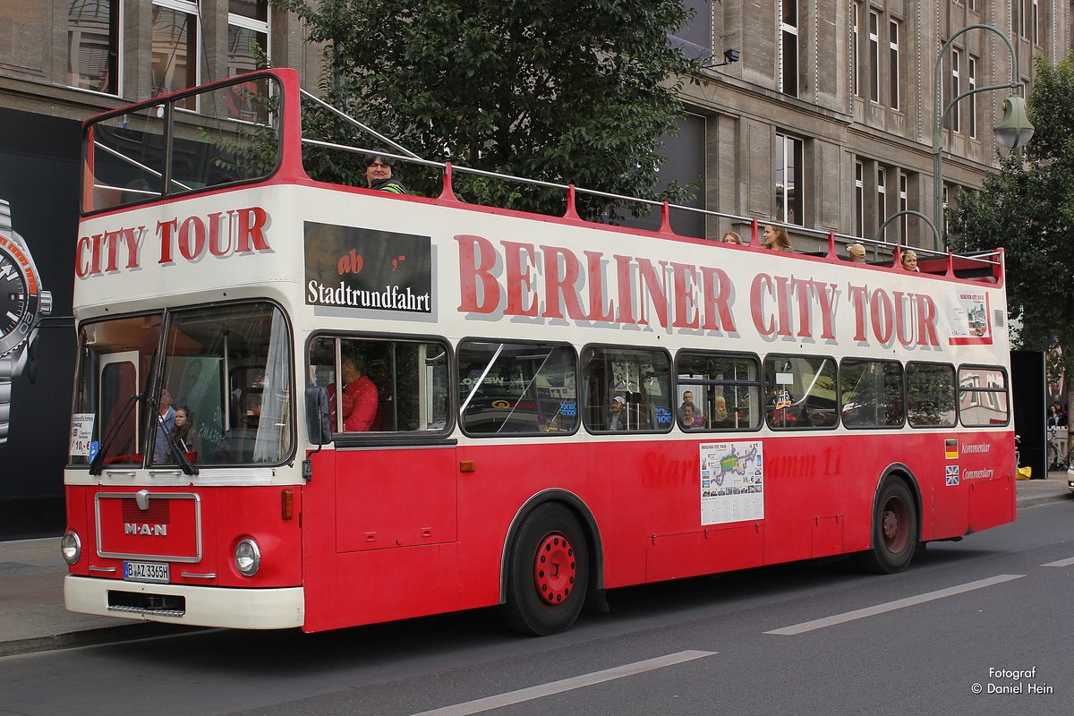 MAN Bus  Berliner City  Tour in Berlin  am 10 08 2022 