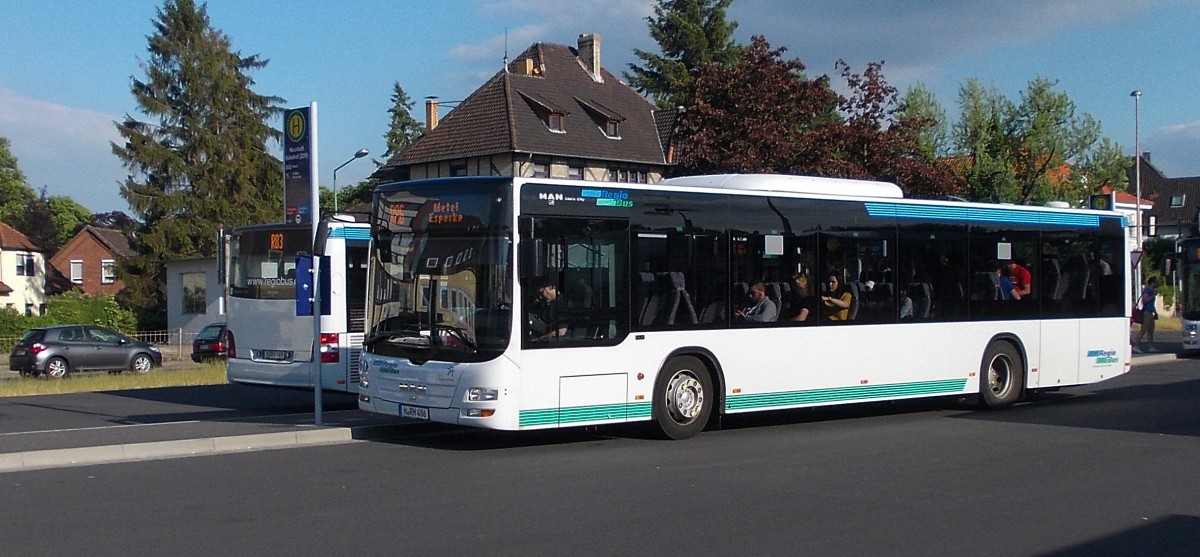 MAN Lion´s City am ZOB im Neustadt/Rübenberge, am 06.06.2015