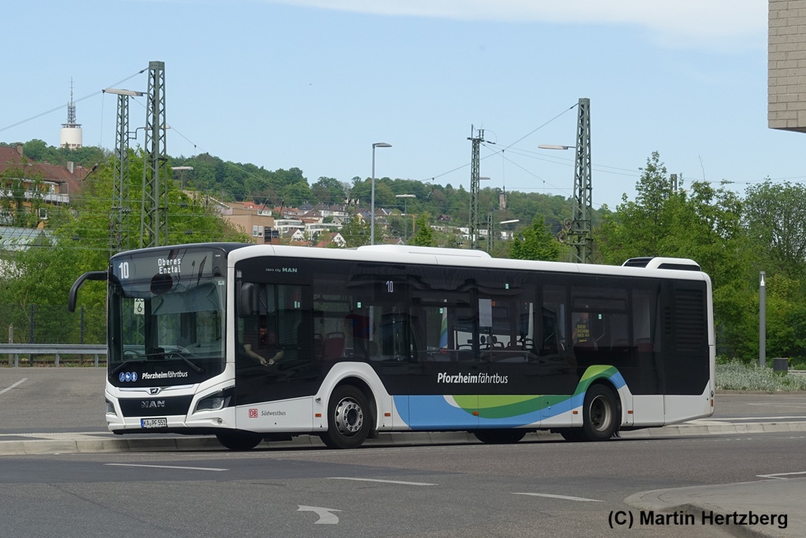 MAN Lion's City 12 Hybrid  Südwestbus , Pforzheim April 2026