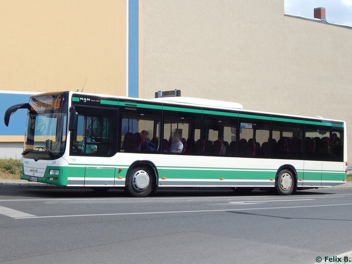 MAN Lion's City der Barnimer Busgesellschaft in Eberswalde am 09.06.2016