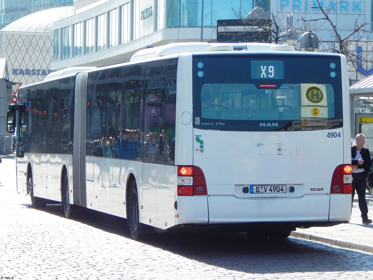 MAN Lion's City der BVG in Berlin am 30.03.2019