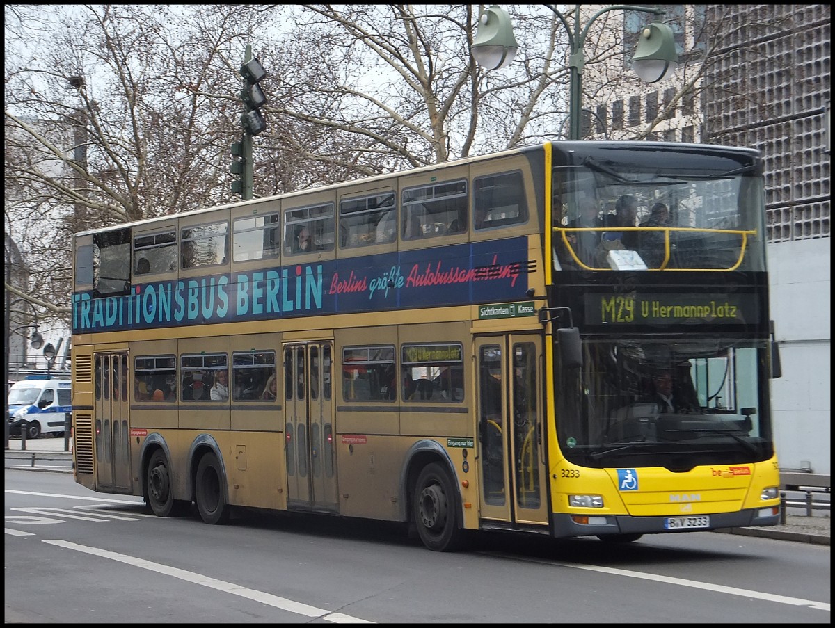 MAN Lion's City DD der BVG in Berlin am 07.02.2014