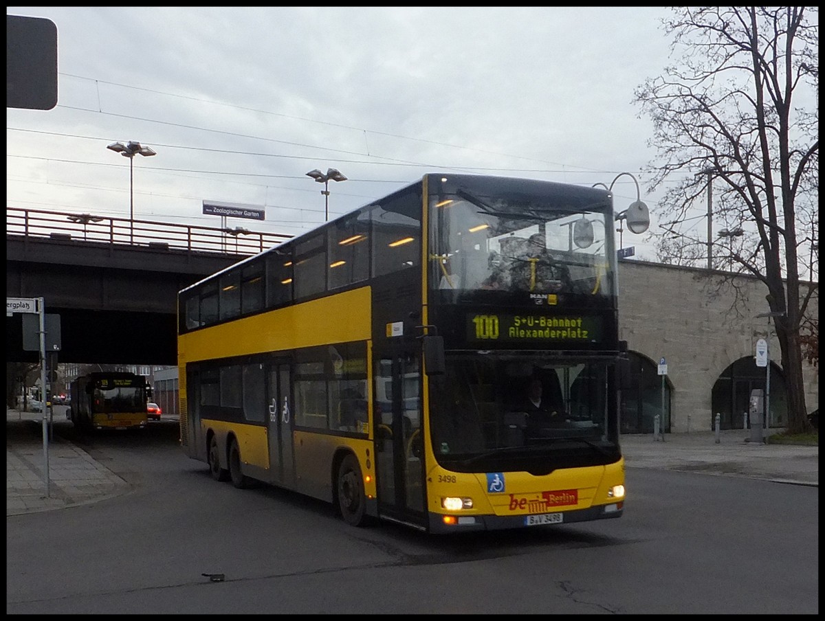 MAN Lion's City DD der BVG in Berlin am 07.02.2014