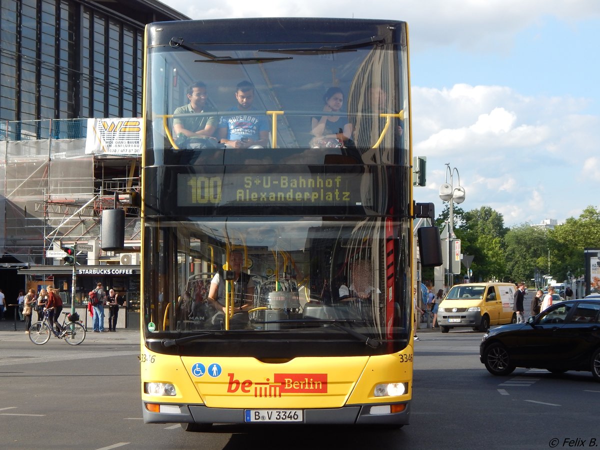 MAN Lion's City DD der BVG in Berlin am 09.06.2016