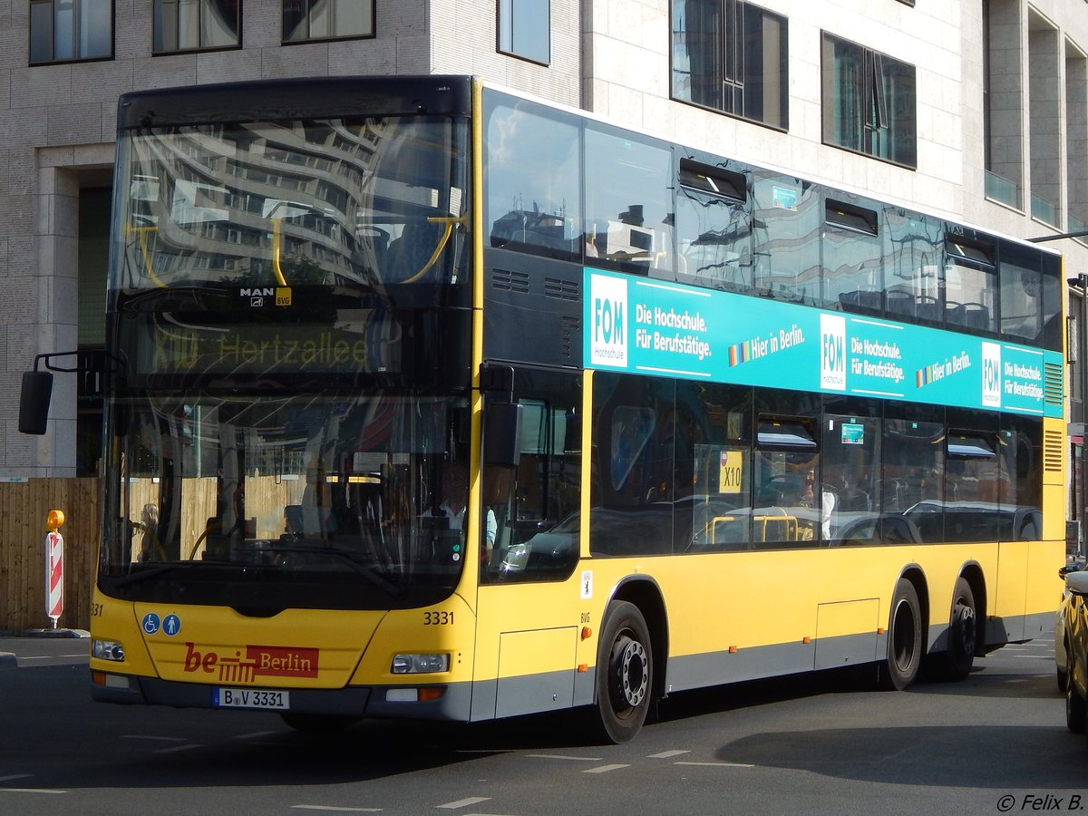 MAN Lion's City DD der BVG in Berlin am 09.06.2016