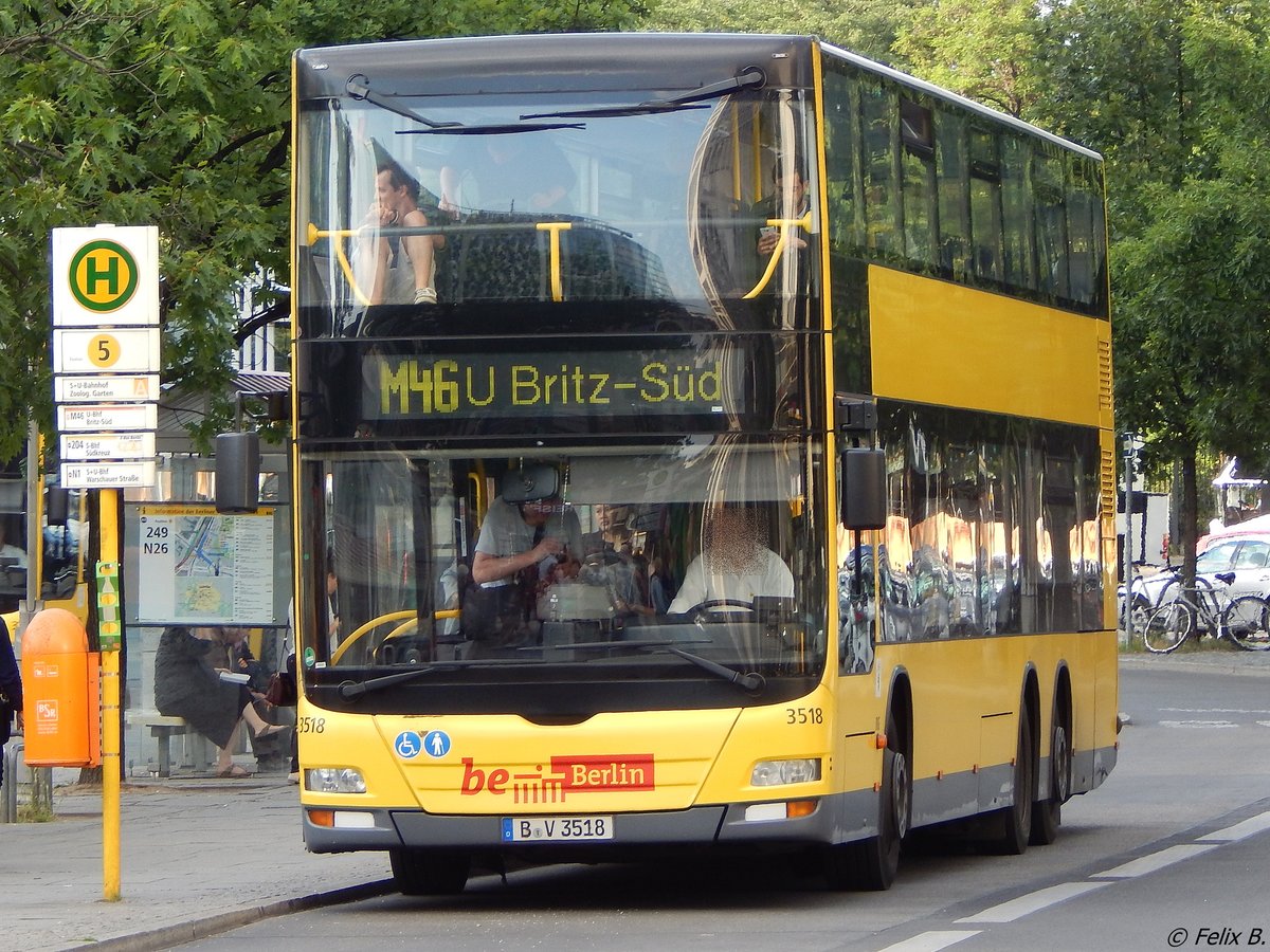 MAN Lion's City DD der BVG in Berlin am 09.06.2016