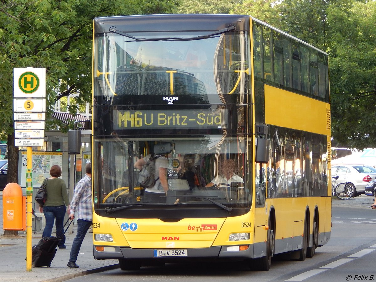 MAN Lion's City DD der BVG in Berlin am 09.06.2016