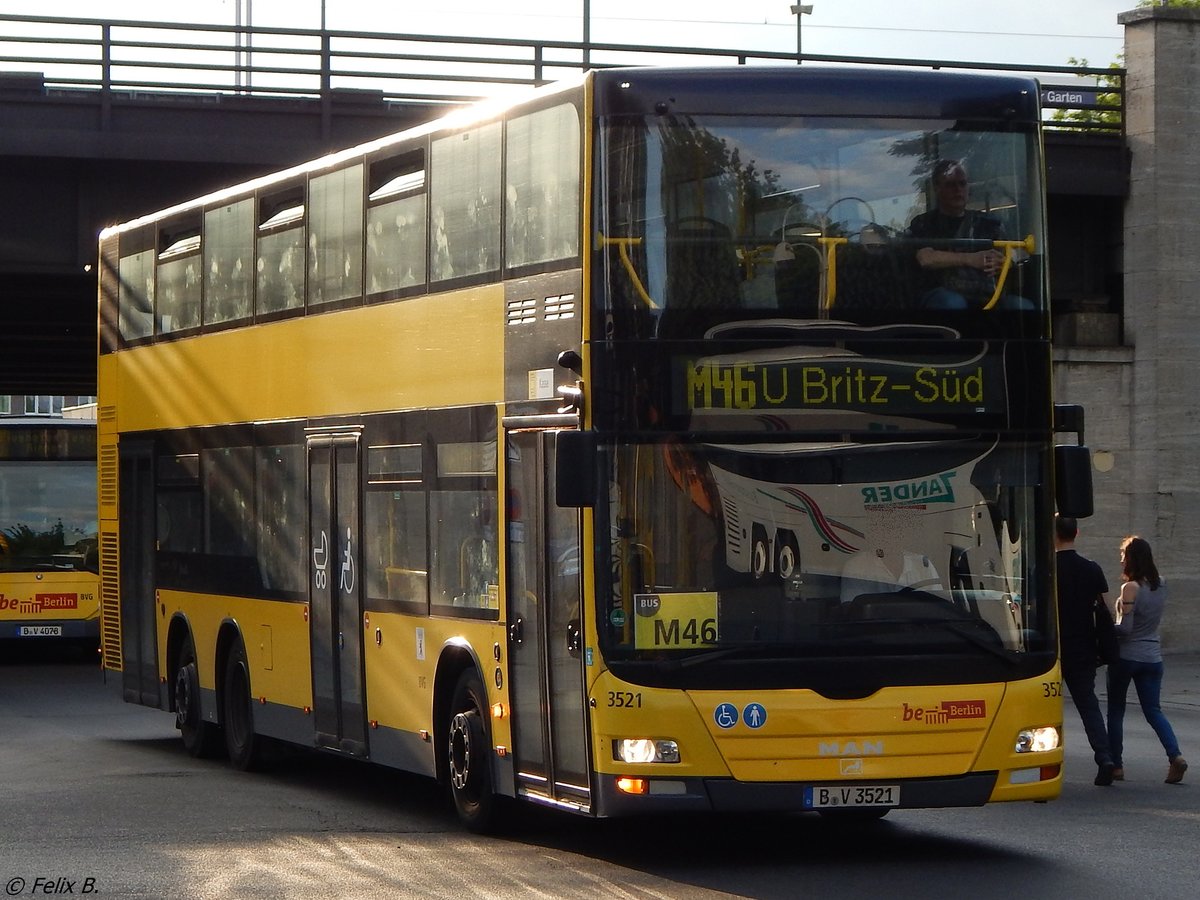 MAN Lion's City DD der BVG in Berlin am 09.06.2016