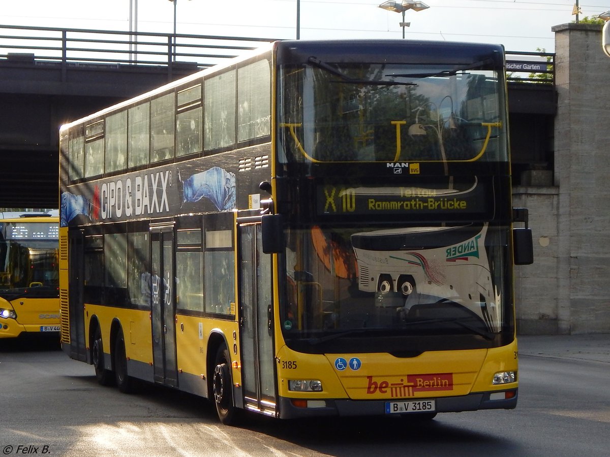 MAN Lion's City DD der BVG in Berlin am 09.06.2016