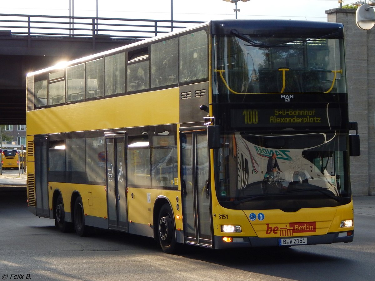 MAN Lion's City DD der BVG in Berlin am 09.06.2016