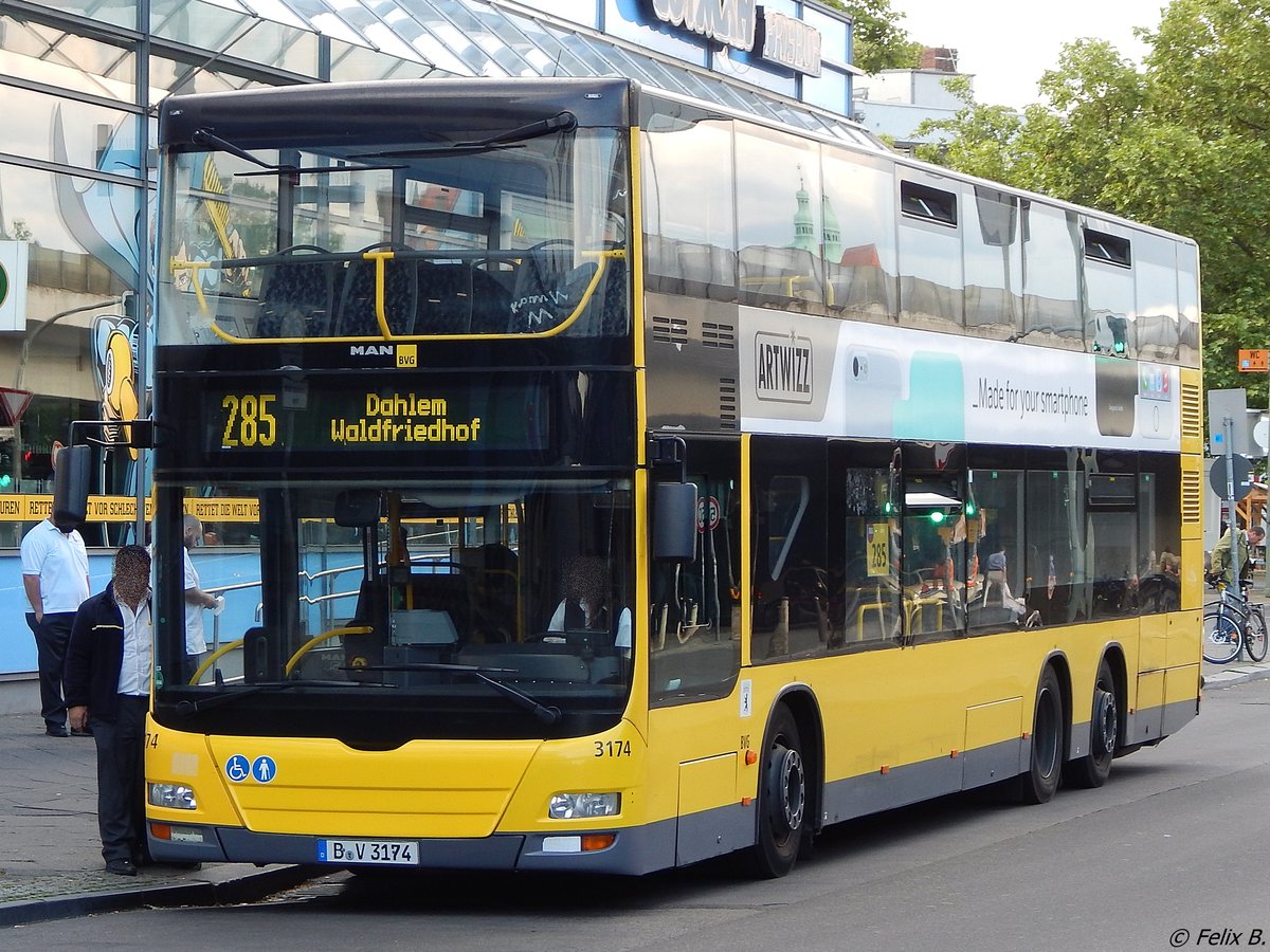 MAN Lion's City DD der BVG in Berlin am 09.06.2016