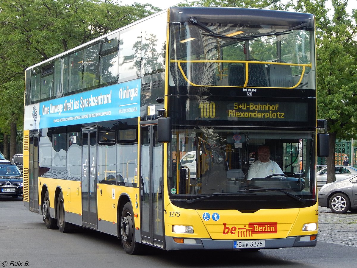 MAN Lion's City DD der BVG in Berlin am 09.06.2016