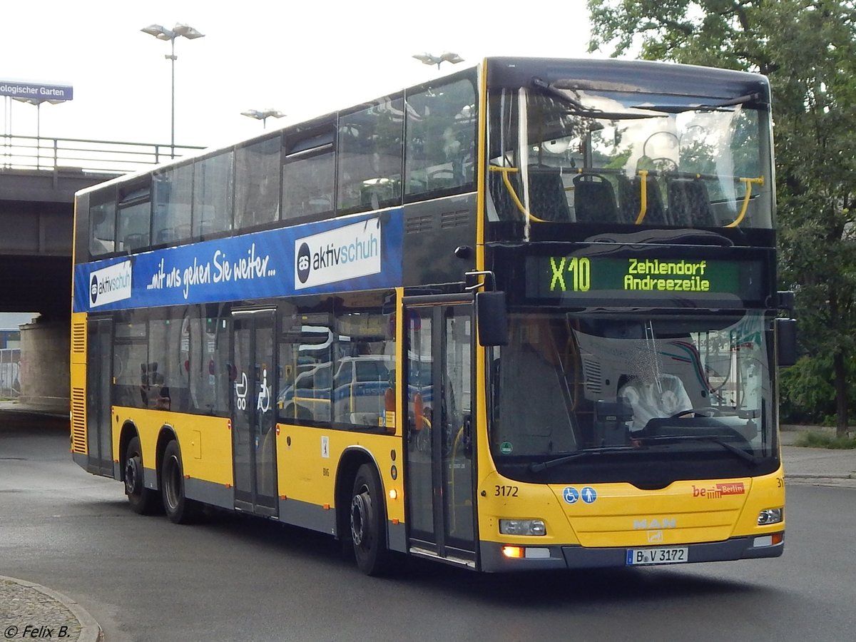 MAN Lion's City DD der BVG in Berlin am 09.06.2016