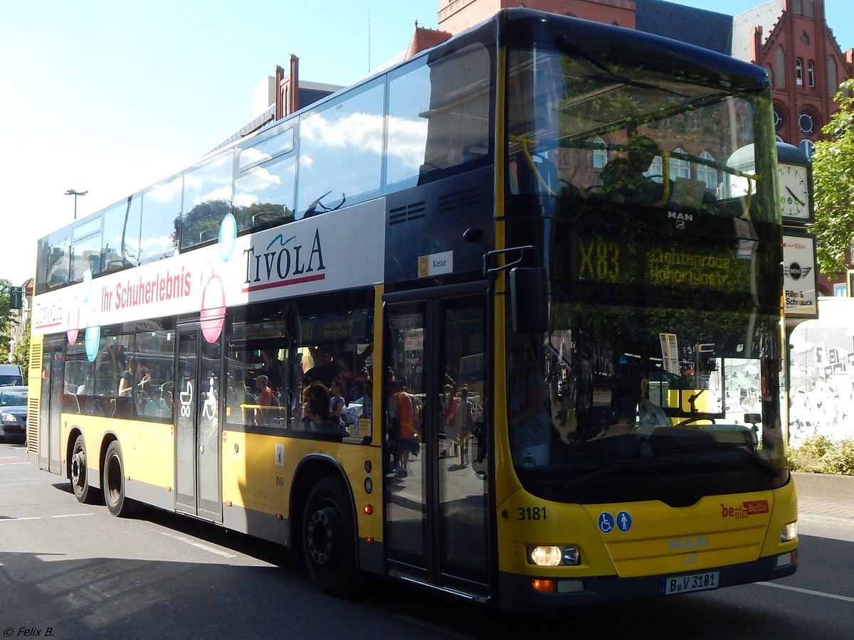 MAN Lion's City DD der BVG in Berlin am 09.06.2016