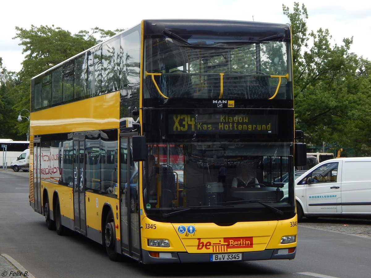 MAN Lion's City DD der BVG in Berlin am 10.06.2016