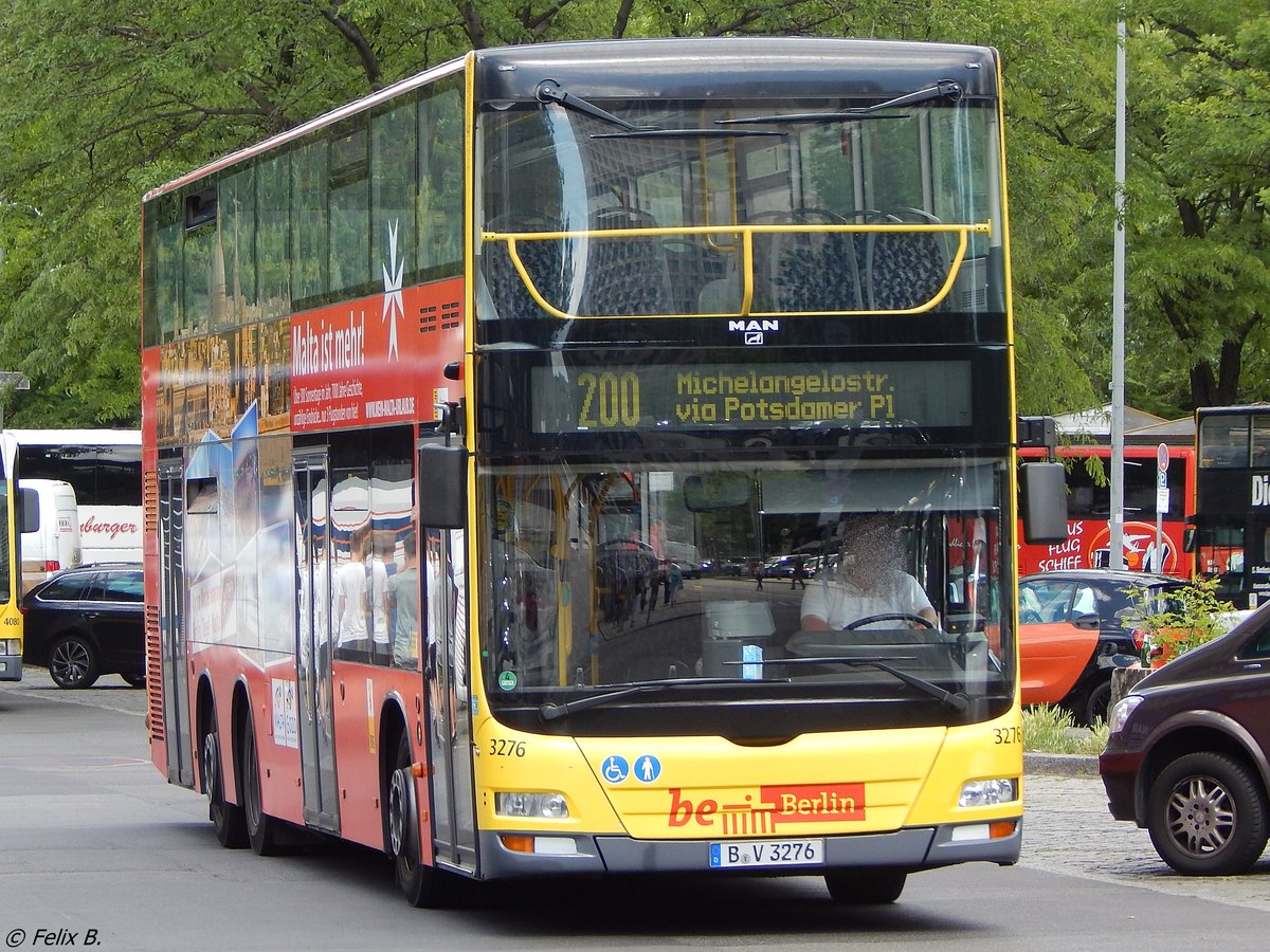 MAN Lion's City DD der BVG in Berlin am 10.06.2016