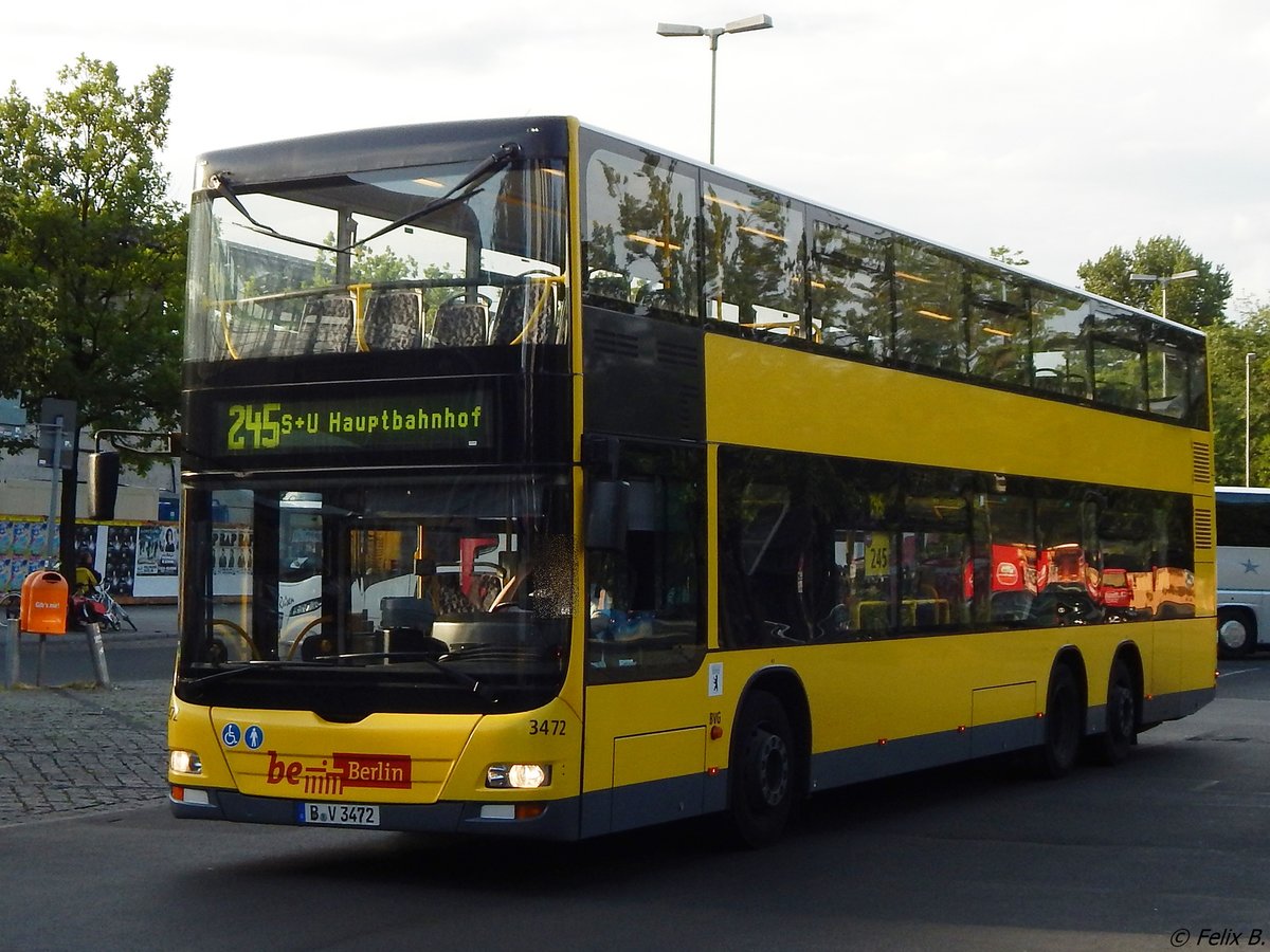 MAN Lion's City DD der BVG in Berlin am 10.06.2016