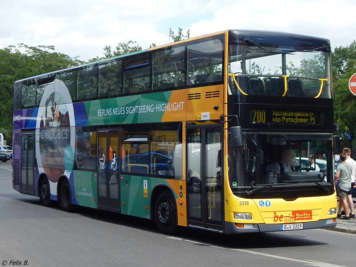 MAN Lion's City DD der BVG in Berlin am 10.06.2016