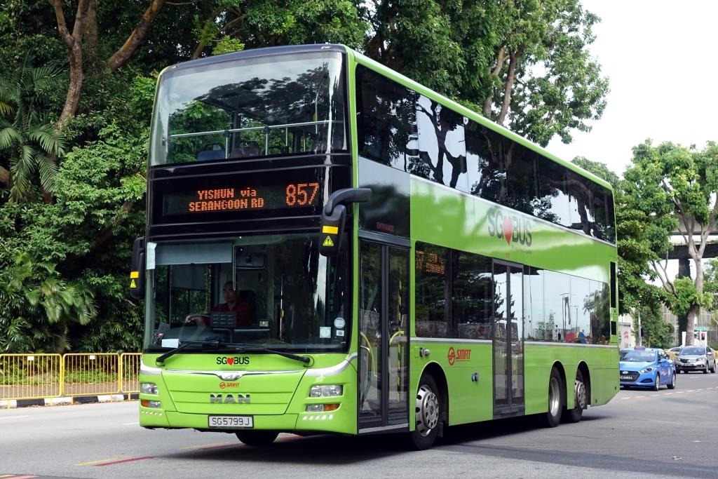 MAN Lion's City DD  SG Bus , Singapur Januar 2017