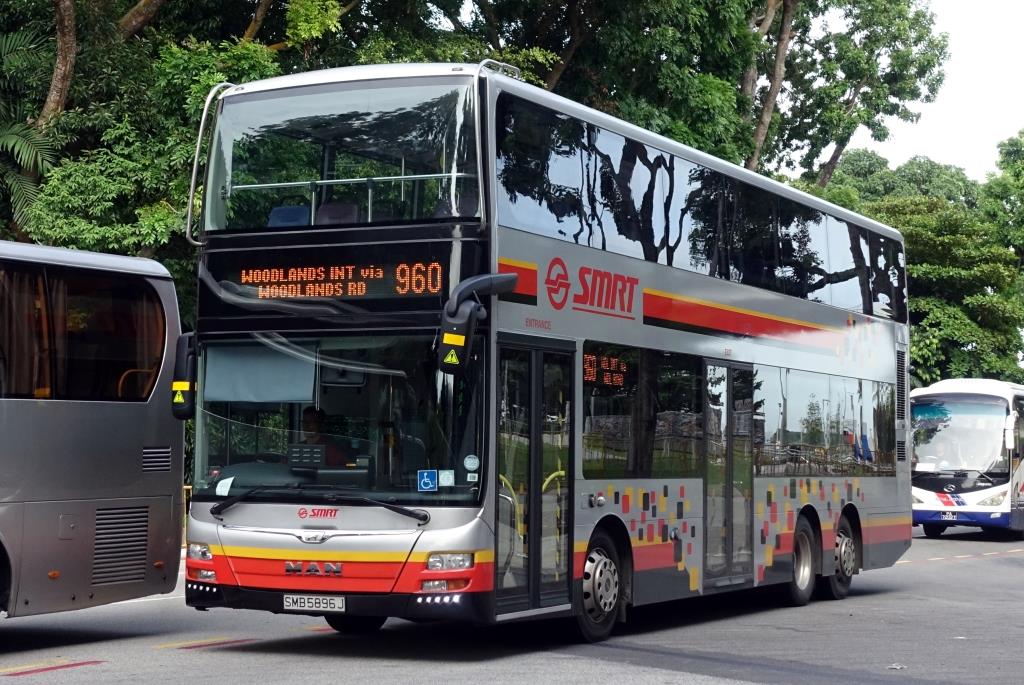 MAN Lion's City DD  SMRT , Singapur Januar 2017 