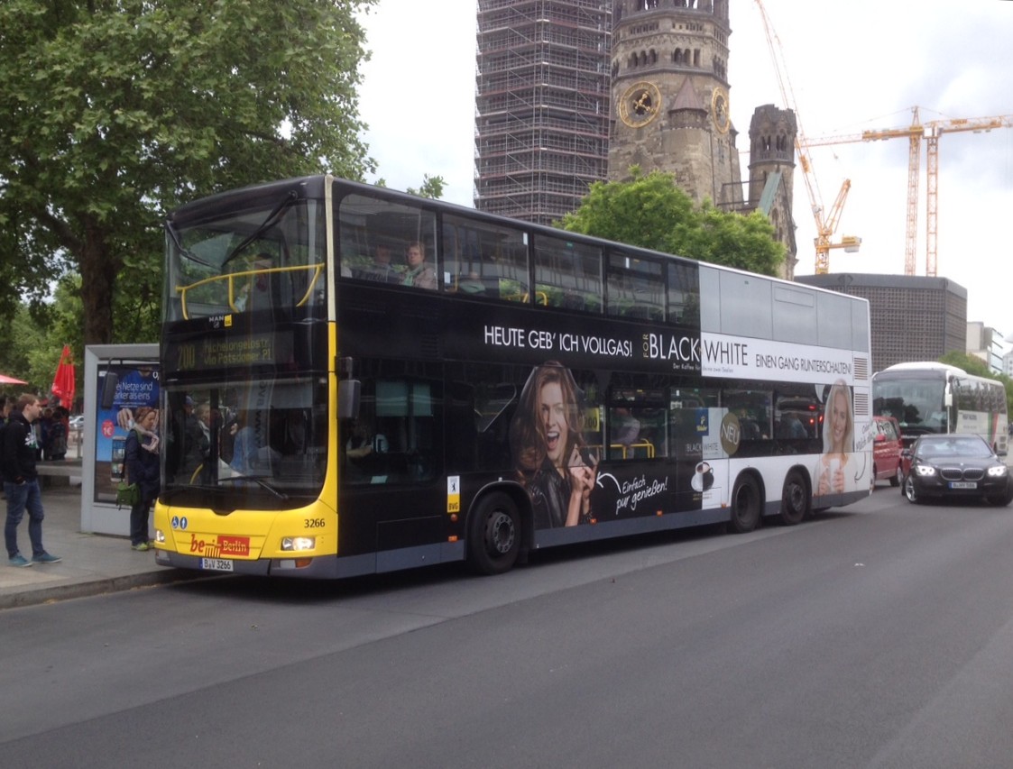 MAN Lions City DL Wg.3266 auf Linie 200 am Breitscheidplatz, 27.5.15