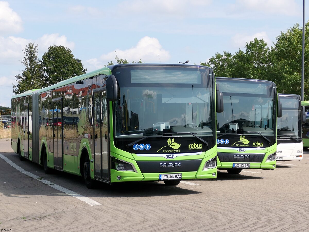 MAN Lion's City EfficientHybrid von Regionalbus Rostock in Rostock am 03.08.2024