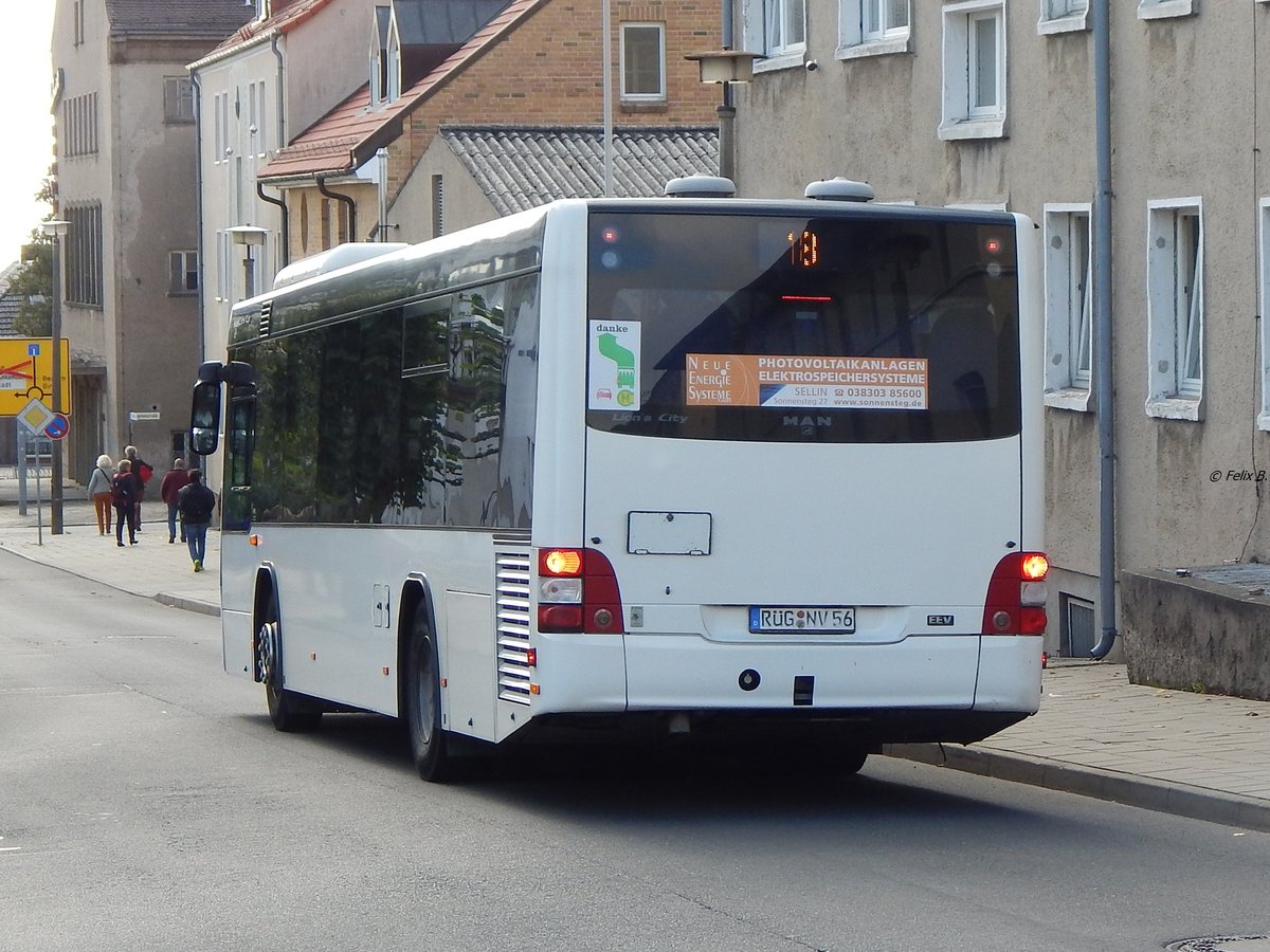 MAN Lion's City LE Ü der VVR in Sassnitz am 15.09.2018