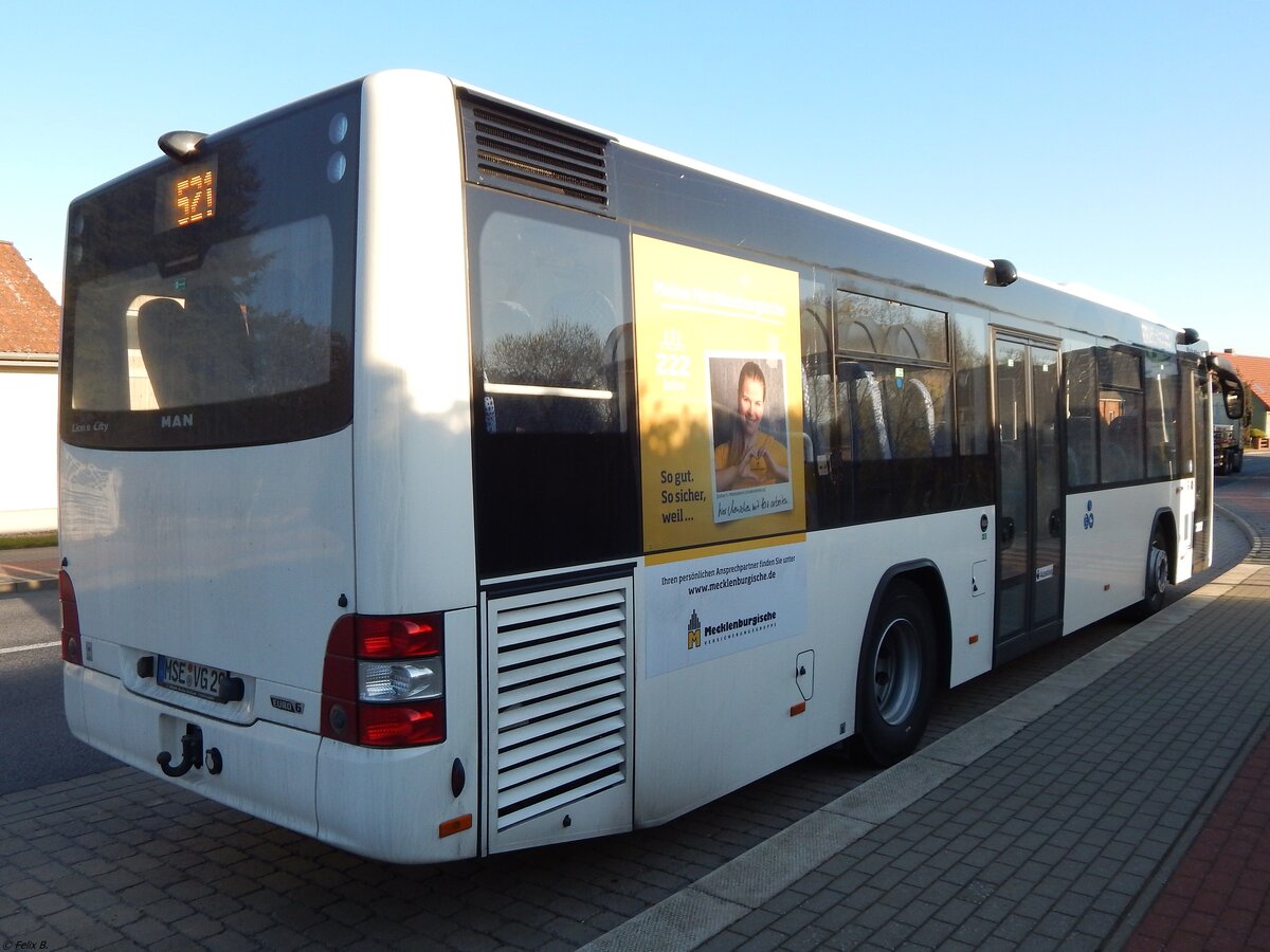 MAN Lion's City LE Ü der MVVG in Bredenfelde am 17.04.2019