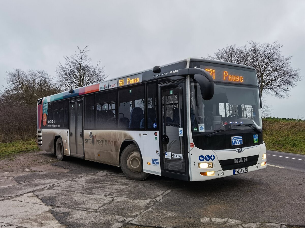 MAN Lion's City LE Ü der MVVG in Dewitz am 13.01.2022