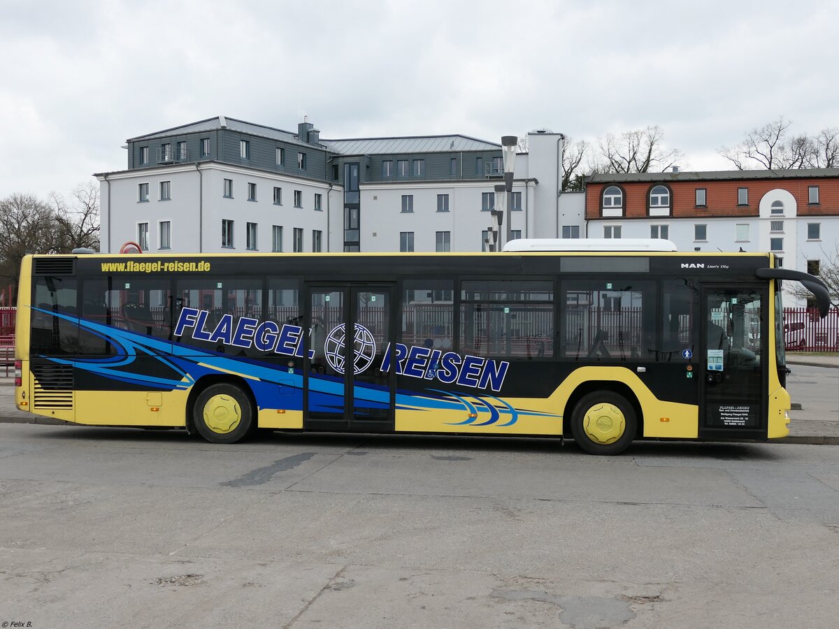 MAN Lion's City LE Ü von Flaegel Reisen aus Deutschland in Neubrandenburg am 06.03.2022