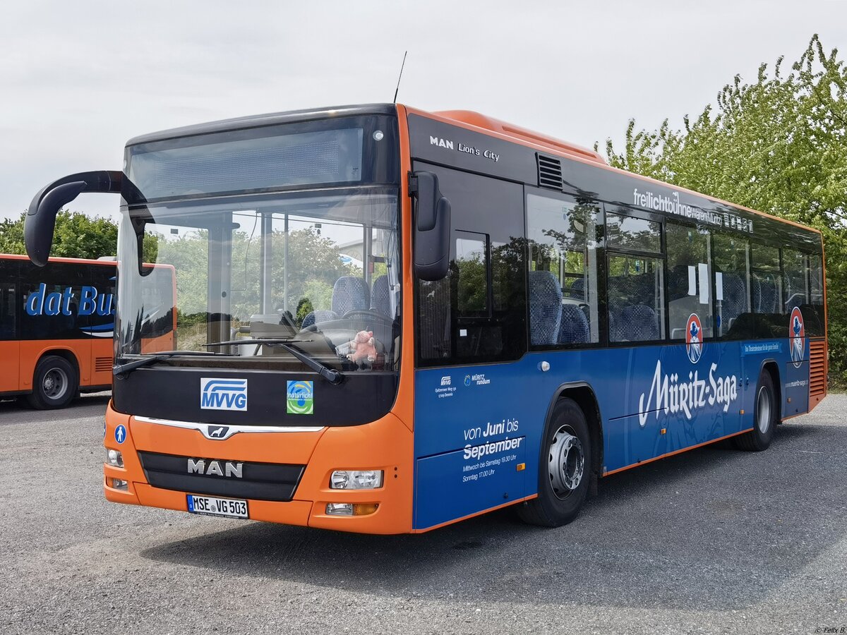 MAN Lion's City LE Ü der MVVG in Röbel am 25.07.2022