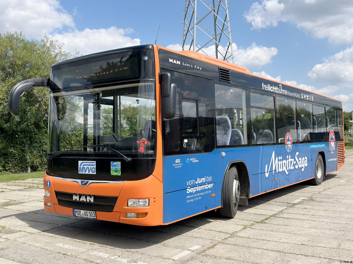 MAN Lion's City LE � der MVVG in Neubrandenburg am 19.07.2024