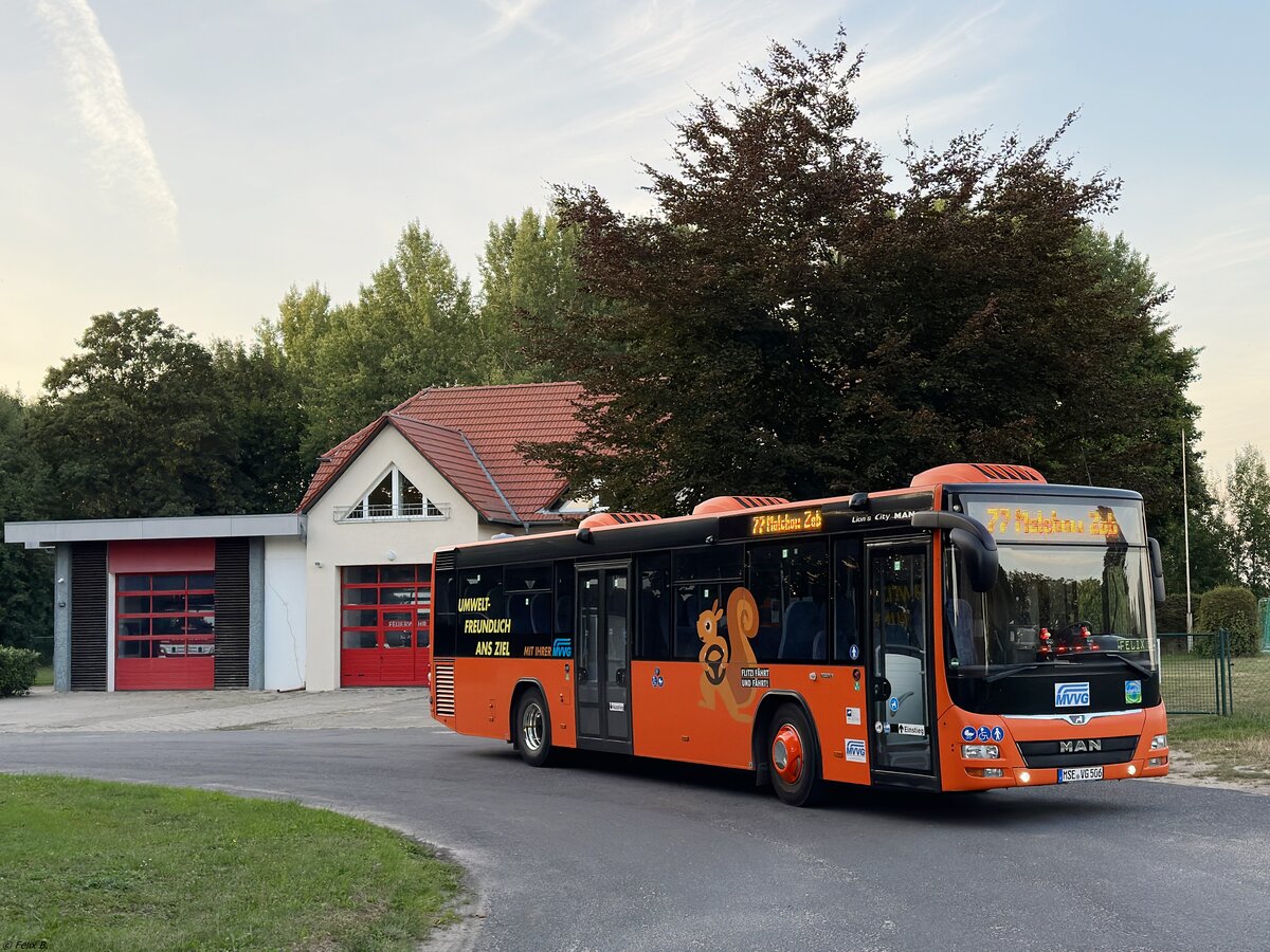 MAN Lion's City LE � der MVVG in Alt Schwerin am 27.08.2024