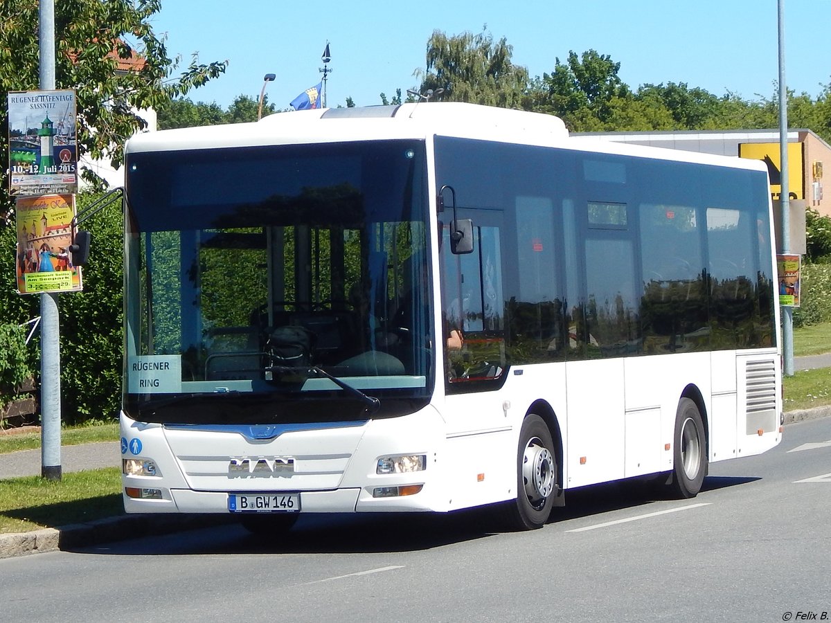 MAN Lion's City Midi Vorführbus aus Berlin in Sassnitz am 02.07.2015