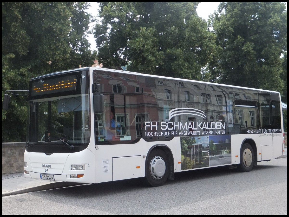 MAN Lion's City Midi/Göppel der Meininger Busbetriebs GmbH in Meiningen am 17.07.2013